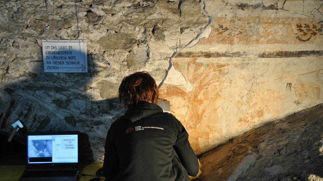 Survey work in Müstair