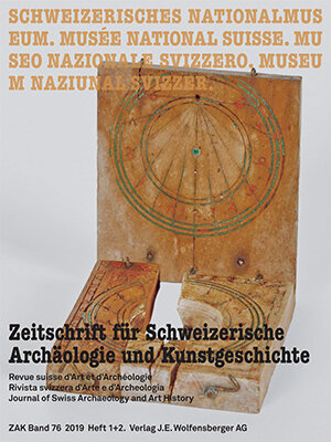 Page de couverture de la Revue d'archéologie et d'histoire de l'art en Suisse ZAK 1 & 2-2019