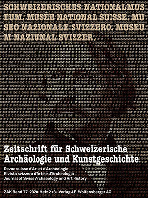 Prima pagina della rivista di archeologia e storia dell'arte svizzera ZAK 2&3-2020