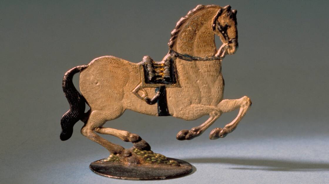 Pewter figure of a horse