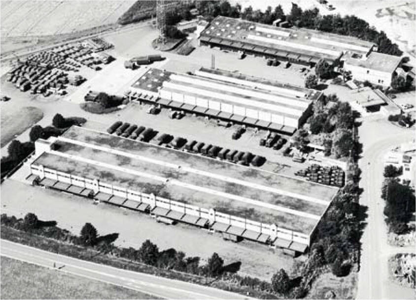 Aerial view of the former armoury